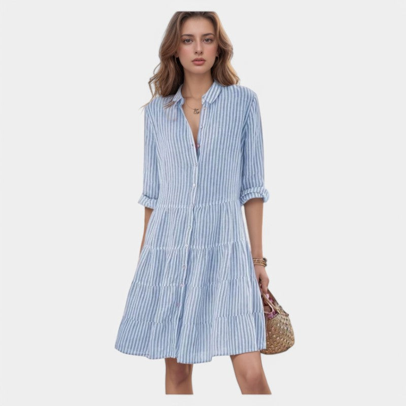 Gleame.-Jurken & Jumpsuits-Gleame Zomerjurk - Lichtgewicht casual mouwloze outfit