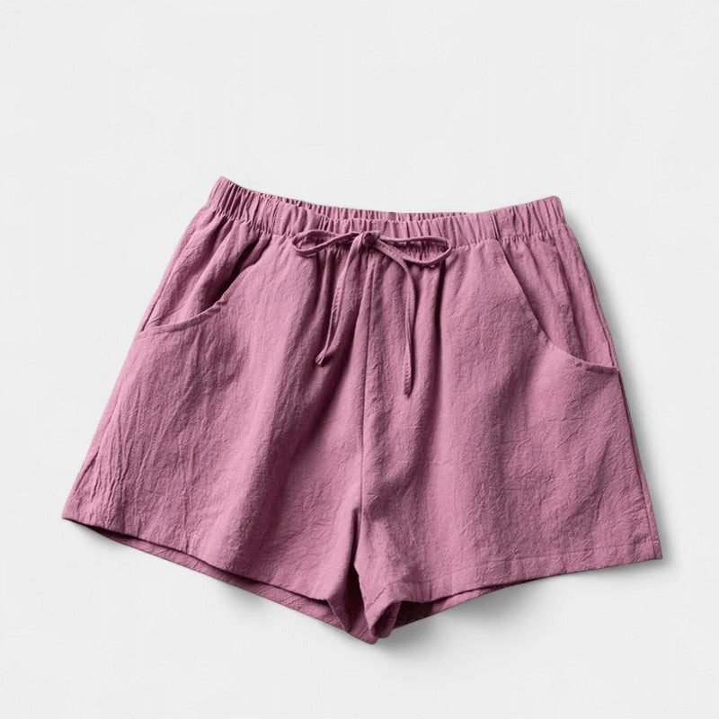 Gleame Korte broek - Katoen linnen shorts voor dames