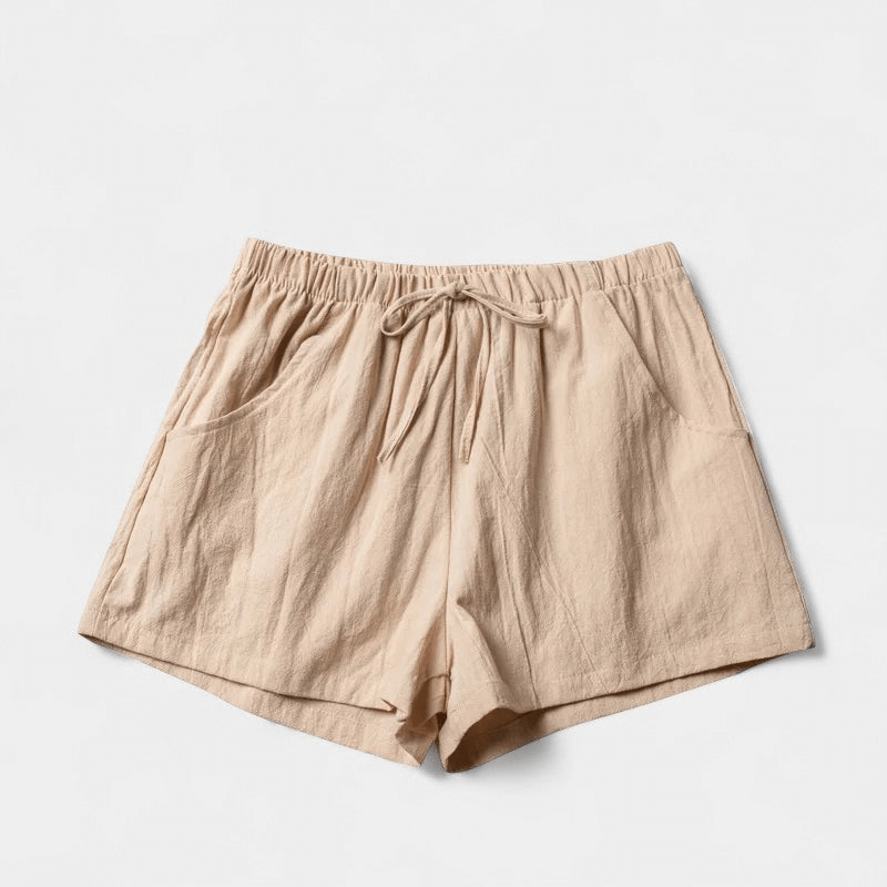 Gleame Korte broek - Katoen linnen shorts voor dames