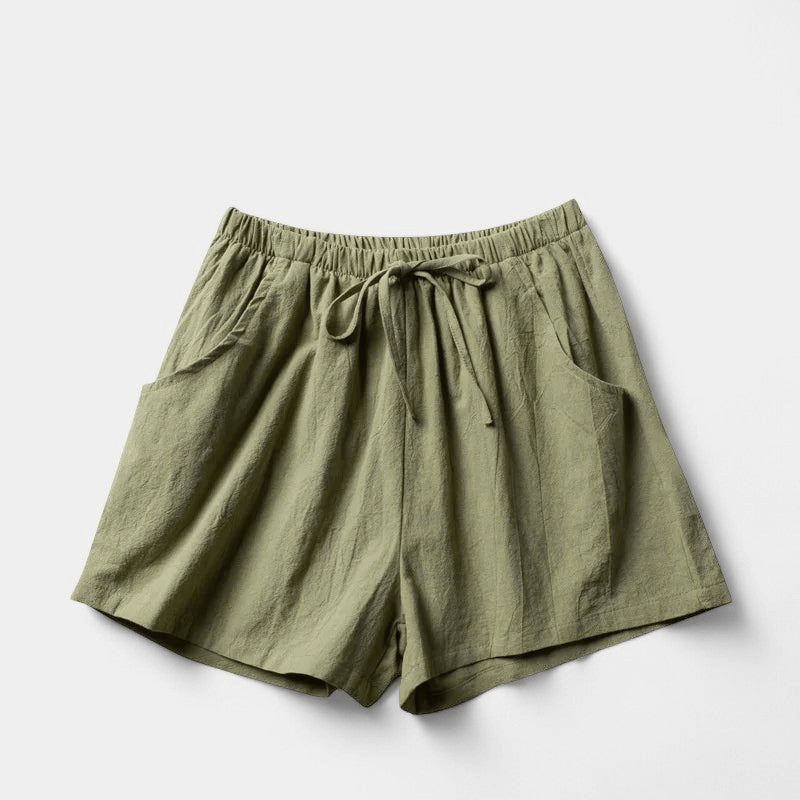 Gleame Korte broek - Katoen linnen shorts voor dames