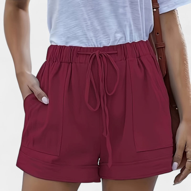 Gleame.-Korte broeken-Gleame Shorts - Casual korte broek in effen kleur