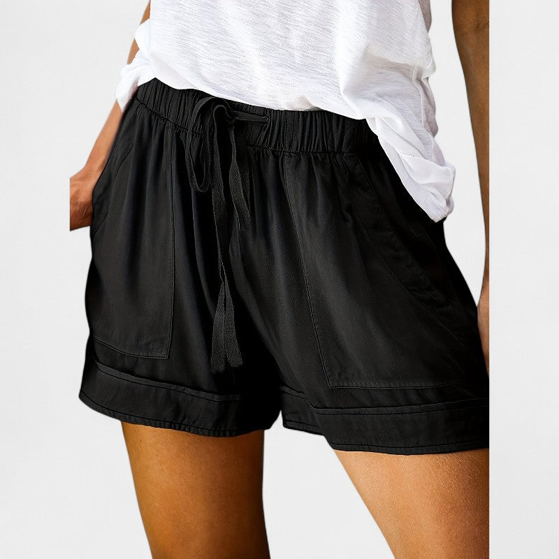 Gleame.-Korte broeken-Gleame Shorts - Casual korte broek in effen kleur