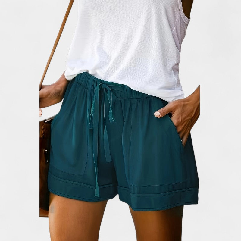 Gleame.-Korte broeken-Gleame Shorts - Casual korte broek in effen kleur