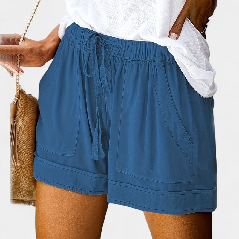 Gleame.-Korte broeken-Gleame Shorts - Casual korte broek in effen kleur