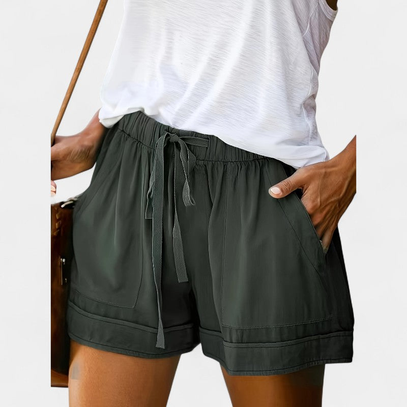 Gleame.-Korte broeken-Gleame Shorts - Casual korte broek in effen kleur