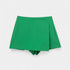 Gleame.-Korte broeken-Gleame Shorts - Vrouwen asymmetrische zijritssluiting rok shorts vintage hoge taille