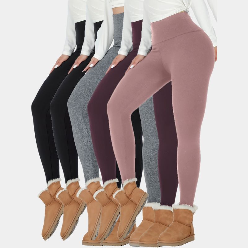 Gleame.-Leggings-Gleame Broek - thermo fleece hoge taille voor dames