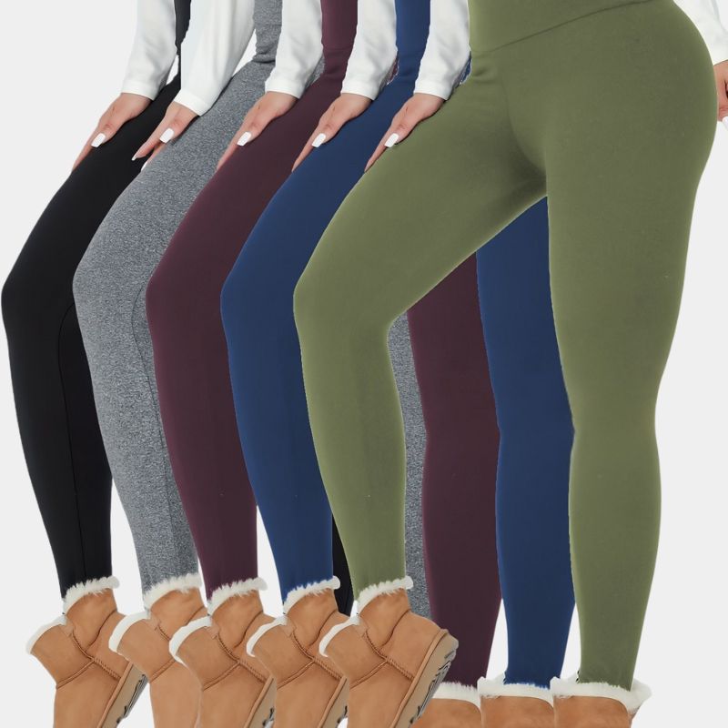 Gleame.-Leggings-Gleame Broek - thermo fleece hoge taille voor dames