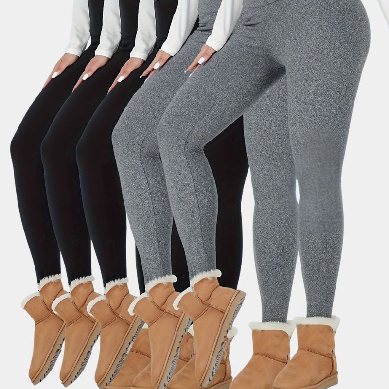 Gleame.-Leggings-Gleame Broek - thermo fleece hoge taille voor dames