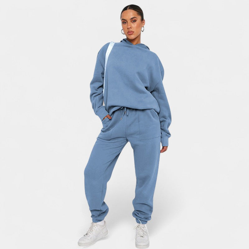 Gleame.-Outfit Sets-Gleame Dames Trainingspak – Comfortabel pak met hoodie en joggerbroek