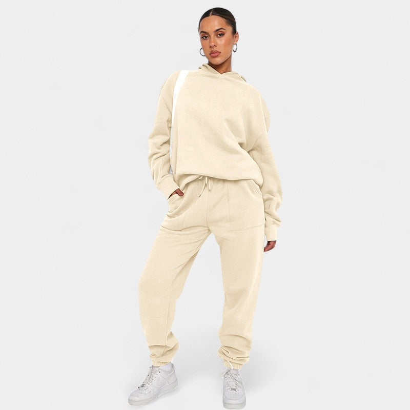 Gleame.-Outfit Sets-Gleame Dames Trainingspak – Comfortabel pak met hoodie en joggerbroek