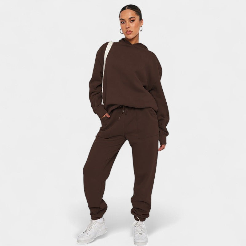 Gleame.-Outfit Sets-Gleame Dames Trainingspak – Comfortabel pak met hoodie en joggerbroek