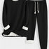 Gleame.-Outfit Sets-Gleame Set - Casual katoenen sweatshirt en broek set voor dames
