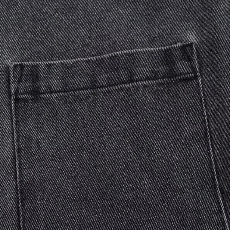 Gleame.-Outfit sets-Gleame Denim Suit Set - V-hals denim set met lange mouwen