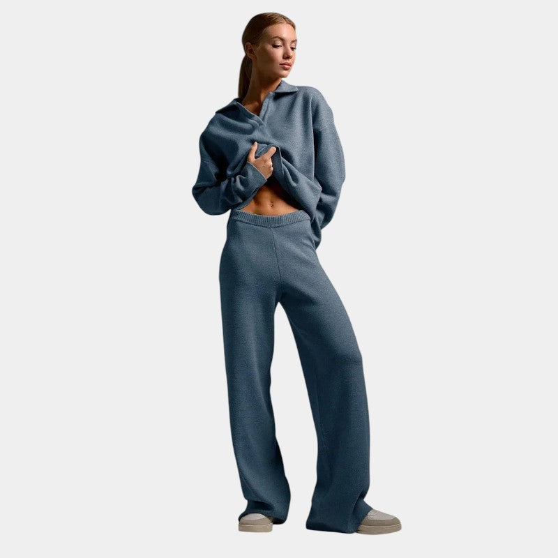 Gleame.-Outfit sets-Gleame Joggingpak - Comfortabele trui en losse broek voor dames