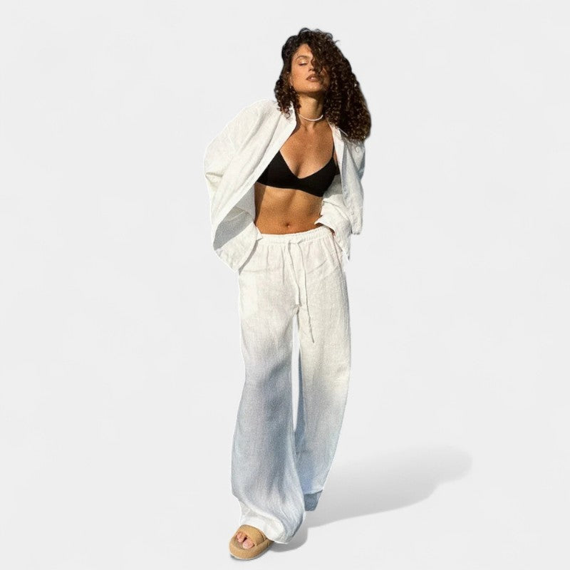 Gleame.-Outfit sets-Gleame Outfit - Vrouwelijke casual katoenen lange mouwen