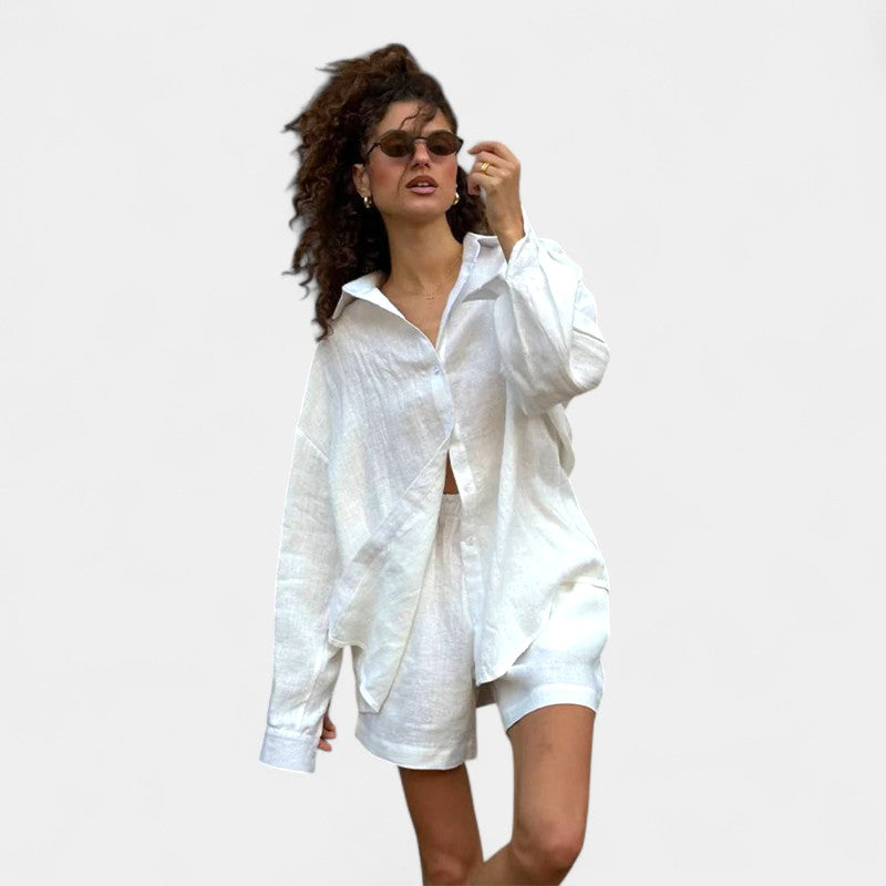 Gleame.-Outfit sets-Gleame Outfit - Vrouwelijke casual katoenen lange mouwen