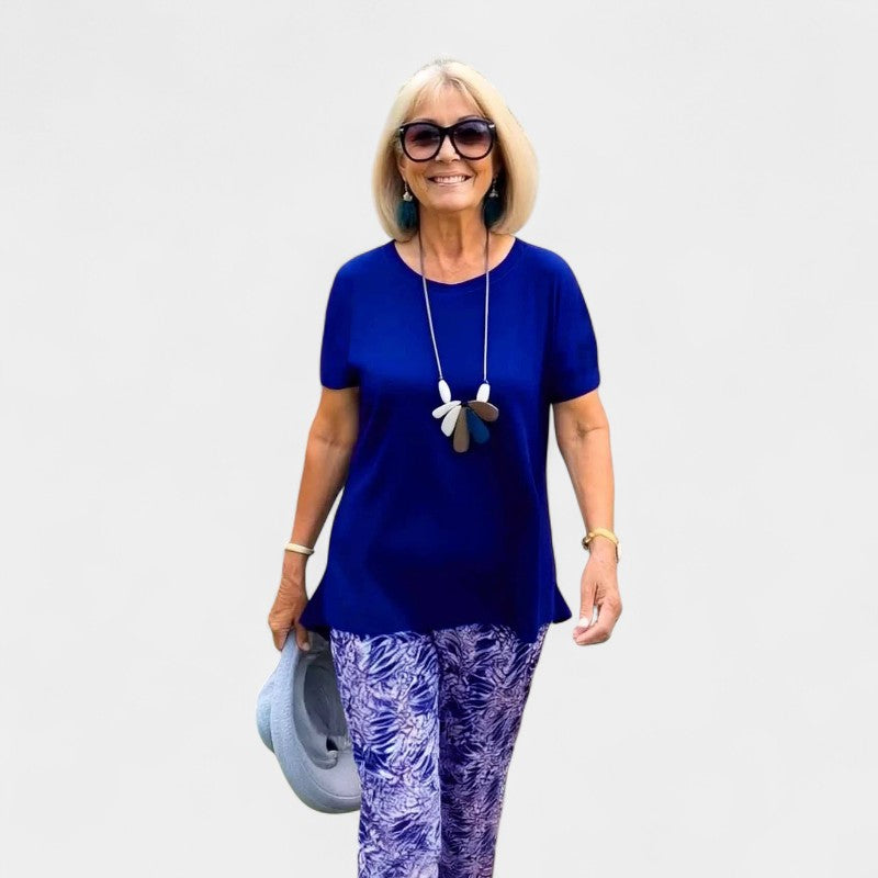 Gleame.-Outfit sets-Gleame Twee-delige outfit sets - Korte mouwen in effen kleur