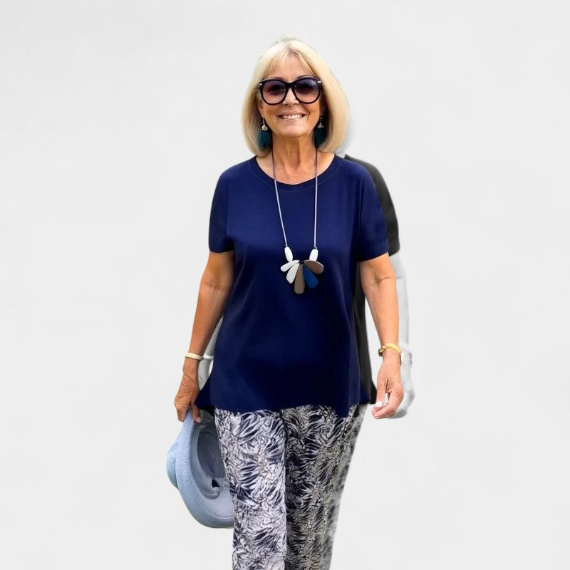 Gleame.-Outfit sets-Gleame Twee-delige outfit sets - Korte mouwen in effen kleur