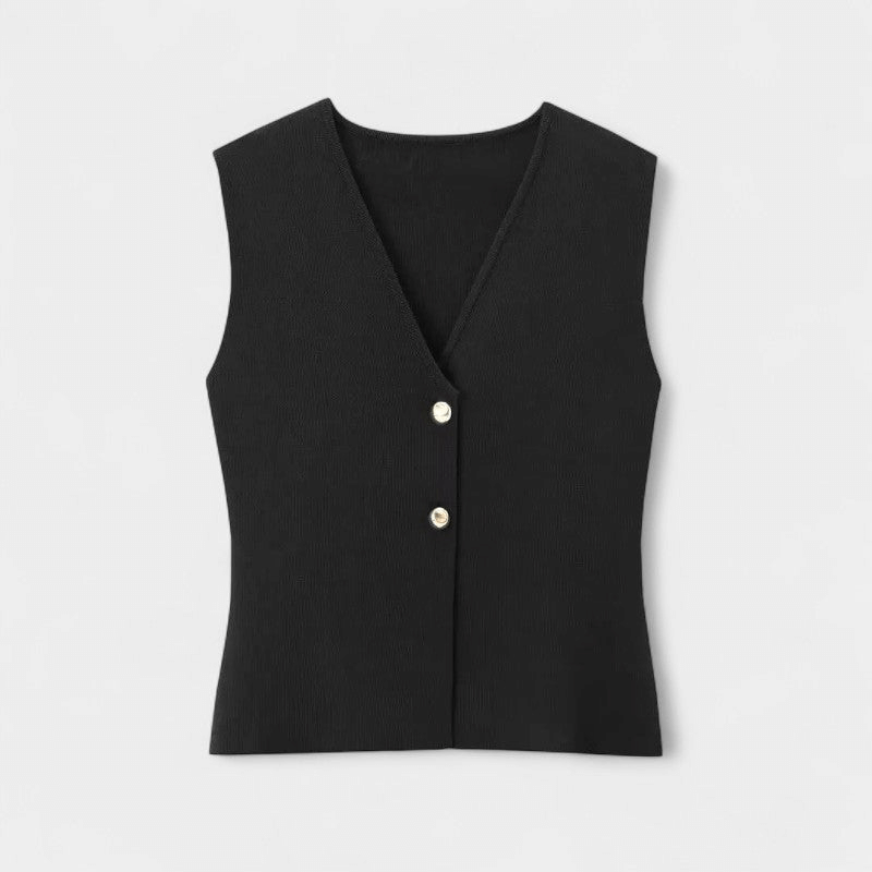 Gleame Tweedelige Outfit Set - Vrouwelijke set van lange rok en gilet