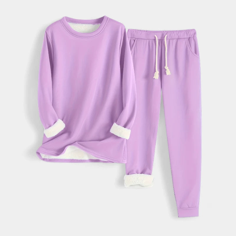 Gleame.-Outfit sets-Gleame sweatshirtset - comfortabele casual set met veter