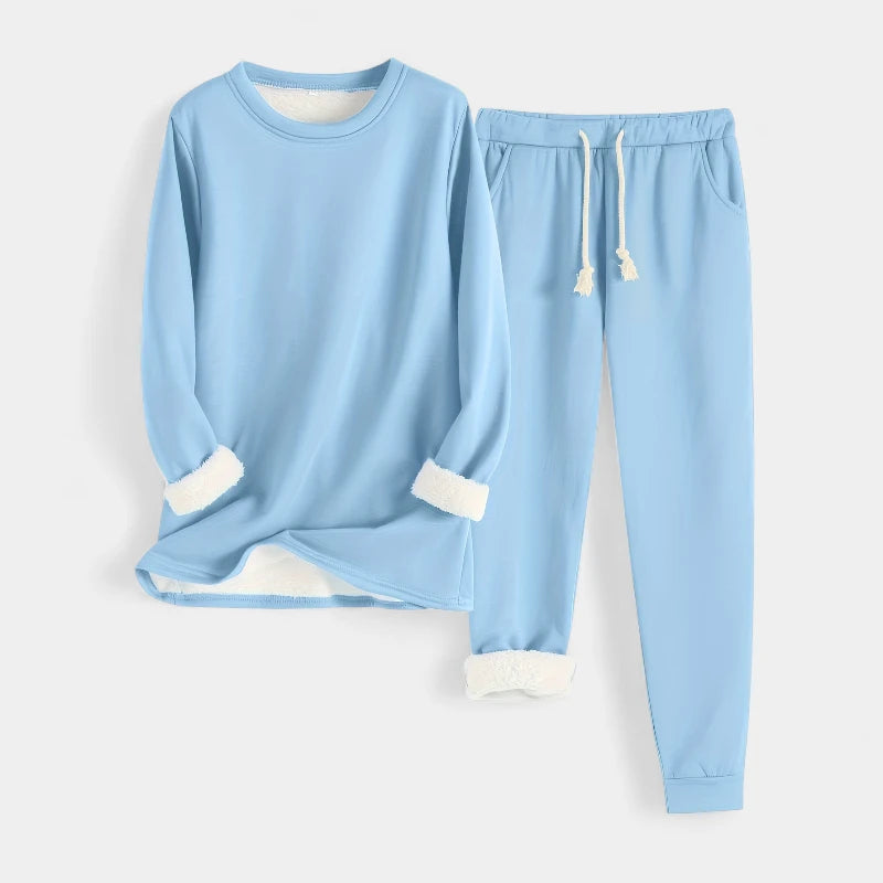 Gleame.-Outfit sets-Gleame sweatshirtset - comfortabele casual set met veter