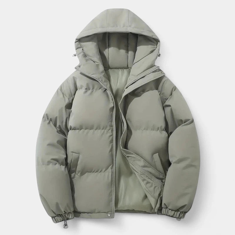 Gleame.-Puffer jacket-Gleame Damesjas - Warme pufferjas met capuchon en ritssluiting