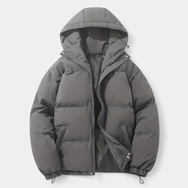 Gleame.-Puffer jacket-Gleame Damesjas - Warme pufferjas met capuchon en ritssluiting