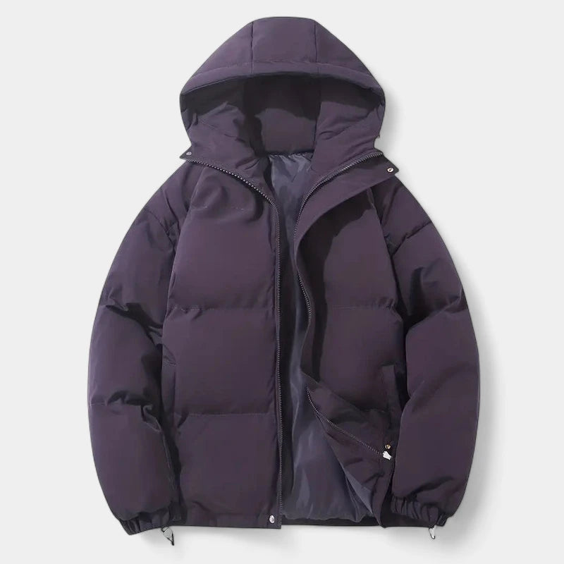 Gleame.-Puffer jacket-Gleame Damesjas - Warme pufferjas met capuchon en ritssluiting