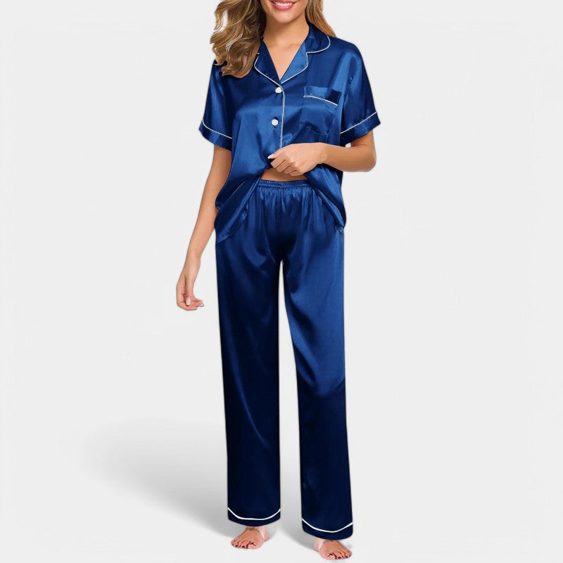Gleame.-Pyjama-Gleame Pyjama - Luxe satijnen zijden pyjama voor vrouwen