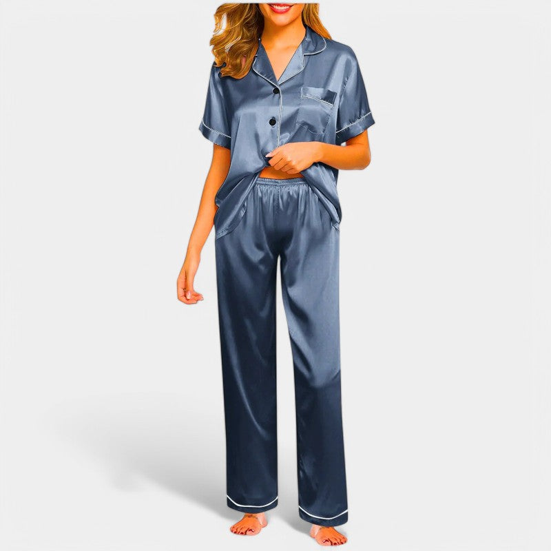 Gleame.-Pyjama-Gleame Pyjama - Luxe satijnen zijden pyjama voor vrouwen