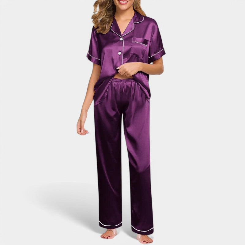 Gleame.-Pyjama-Gleame Pyjama - Luxe satijnen zijden pyjama voor vrouwen