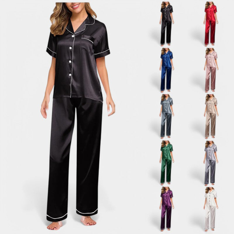 Gleame.-Pyjama-Gleame Pyjama - Luxe satijnen zijden pyjama voor vrouwen