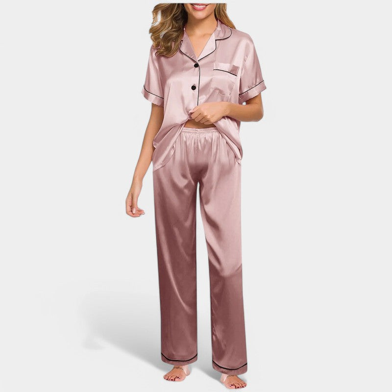 Gleame.-Pyjama-Gleame Pyjama - Luxe satijnen zijden pyjama voor vrouwen