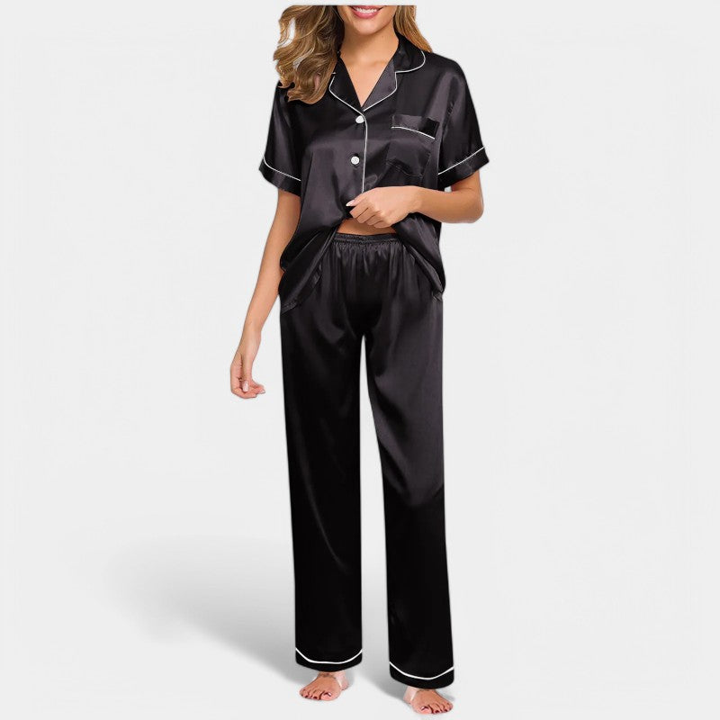 Gleame.-Pyjama-Gleame Pyjama - Luxe satijnen zijden pyjama voor vrouwen