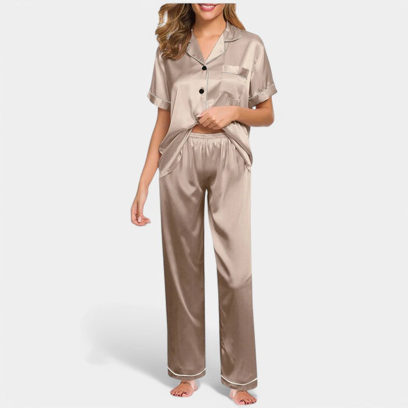 Gleame.-Pyjama-Gleame Pyjama - Luxe satijnen zijden pyjama voor vrouwen