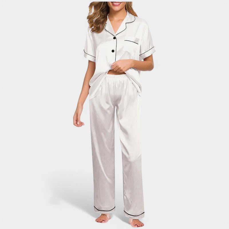 Gleame.-Pyjama-Gleame Pyjama - Luxe satijnen zijden pyjama voor vrouwen