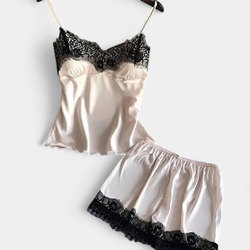 Gleame.-Pyjama-Gleame Pyjama - V-hals twee-delig nachtkleding set voor dames