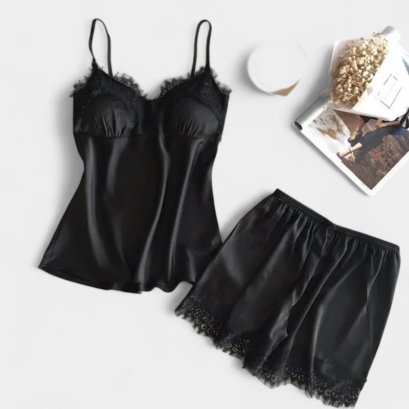 Gleame.-Pyjama-Gleame Pyjama - V-hals twee-delig nachtkleding set voor dames