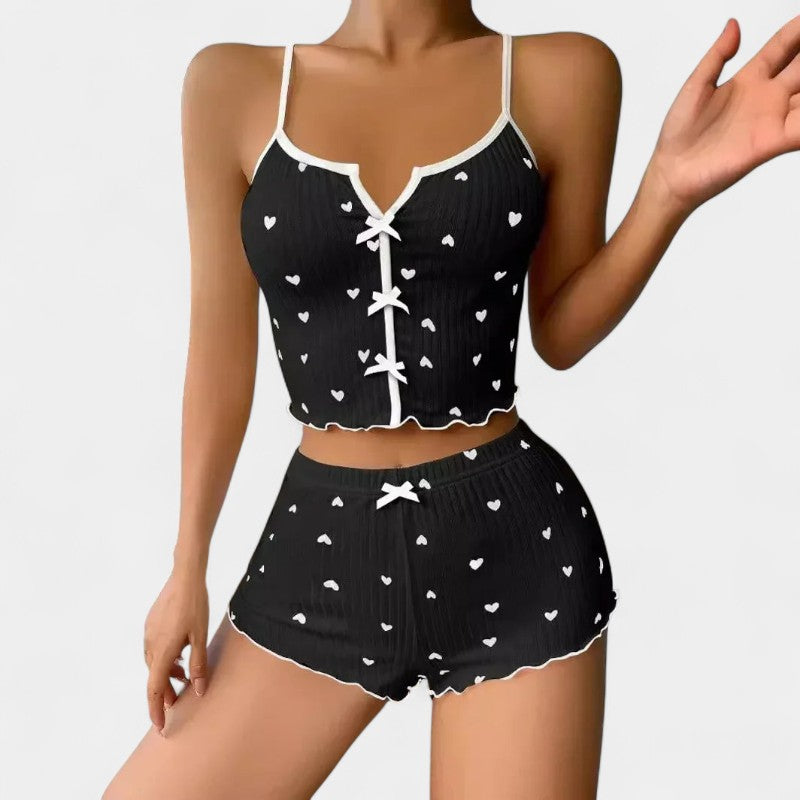 Gleame.-Pyjama-Gleame Pyjama set - Vrouwen pyjama met hartjesprint