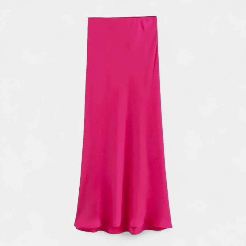 Gleame.-Rokken-Gleame Rok - Satijnen textuur, slanke pasvorm met trekkoord en retro elastische taille