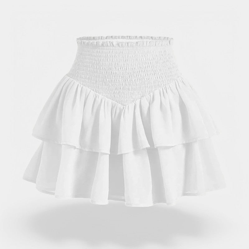 Gleame.-Rokken-Gleame Rok - Tijdloze hoge taille mini peplum rok