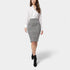 Gleame.-Rokken-Gleame Rokken - Elegante plaid pencil skirt met hoge taille