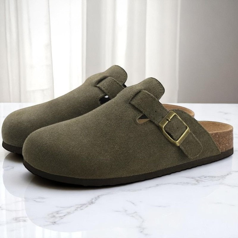 Gleame.-Sandalen-Gleame Clogs - Premium unisex leren sandalen met gesp in diverse kleuren