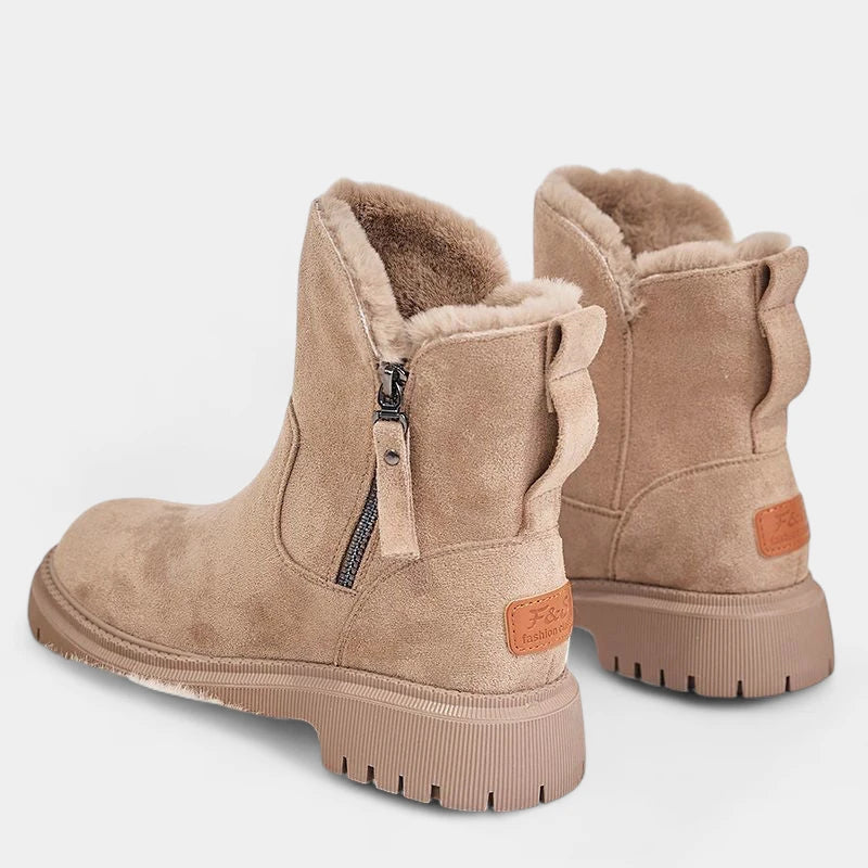 Gleame.-Schoenen-Gleame Dameslaarzen - Casual warme laarzen met ritssluiting