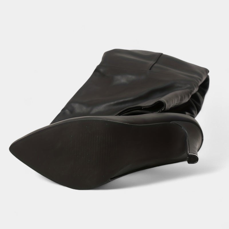 Gleame.-Schoenen-Gleame Dameslaarzen - Hoge laarzen met hoge hak en ritssluiting aan de zijkant