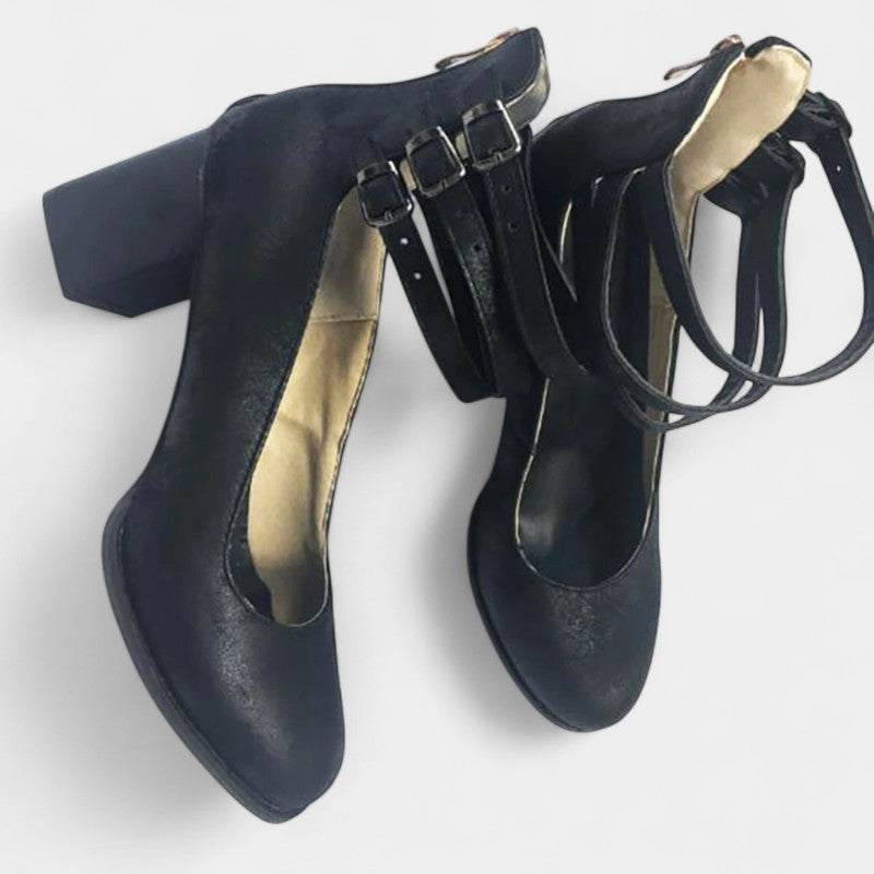 Gleame.-Schoenen-Gleame Hakken - Elegante dames pumps met enkelbandje