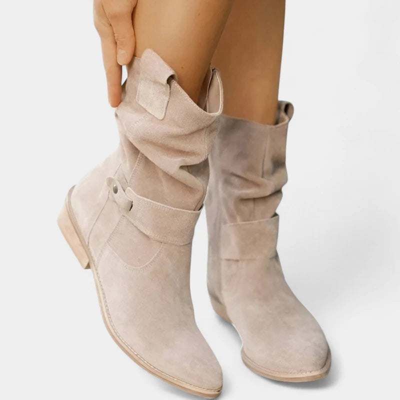 Gleame.-Schoenen-Gleame Laarzen – Casual dameslaarzen met zachte binnenzool en gespsluiting