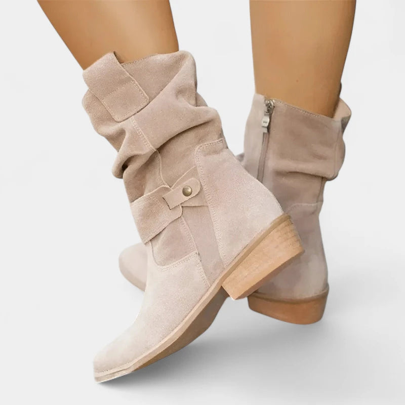 Gleame.-Schoenen-Gleame Laarzen – Casual dameslaarzen met zachte binnenzool en gespsluiting