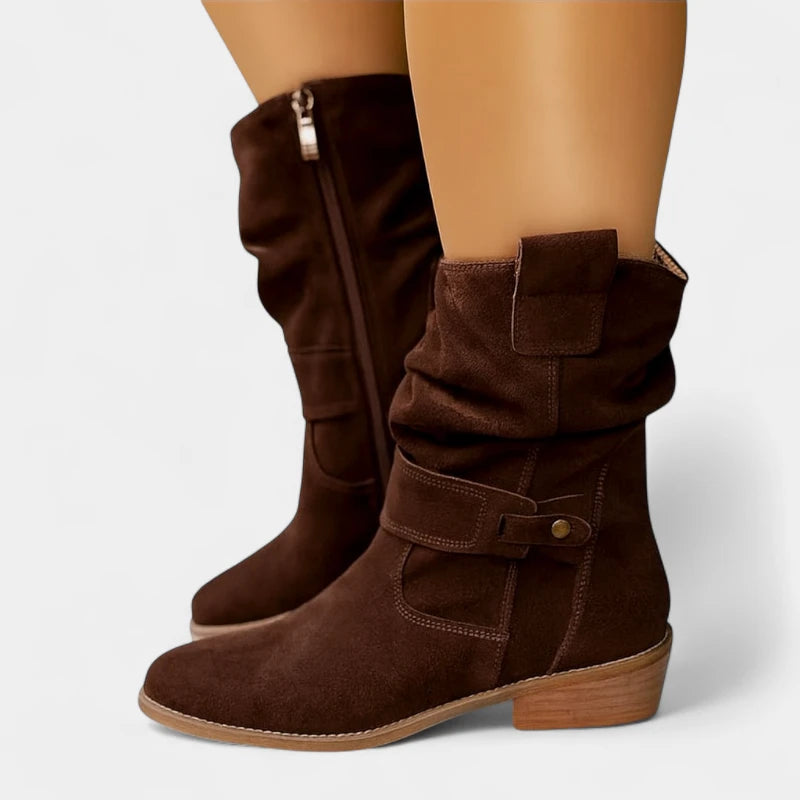 Gleame.-Schoenen-Gleame Laarzen – Casual dameslaarzen met zachte binnenzool en gespsluiting